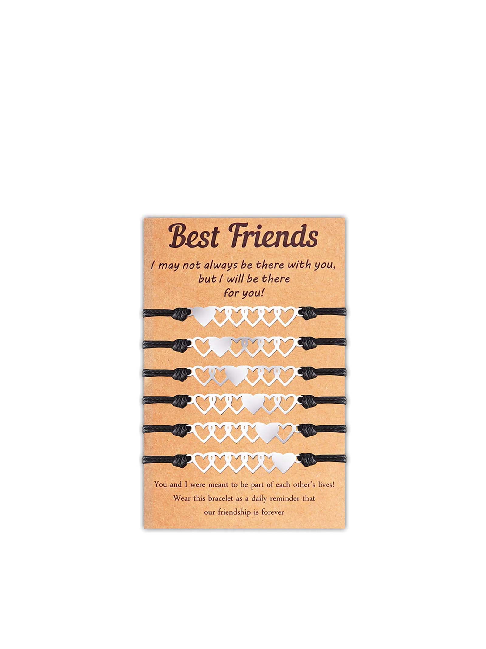 Best Friend Bracelets for 3/4/5/6 Bff Bracelets Friendship Bracelets Gifts for Women Teen Girls, Copper, other