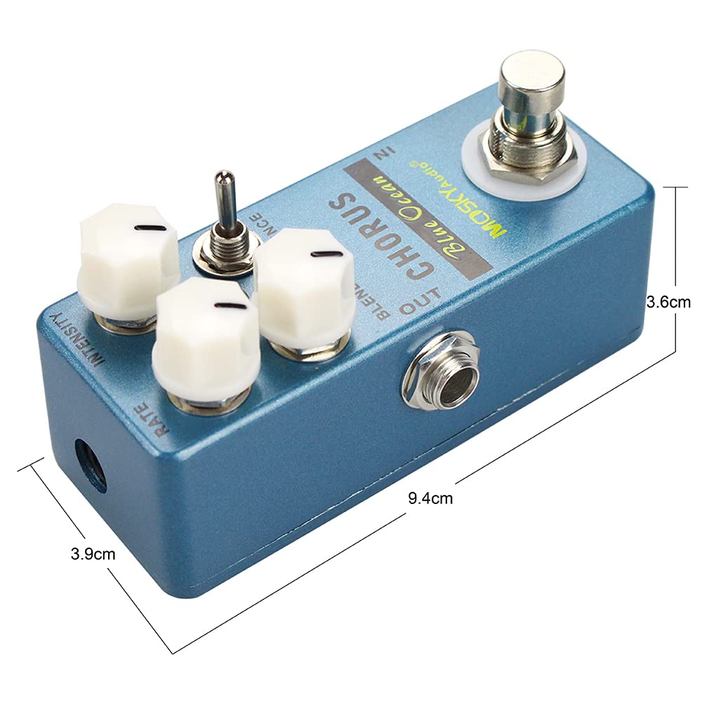 MOSKYAudio Mini Blue Ocean Chorus Guitar Effect Pedal Single Pedal Effect True Bypass