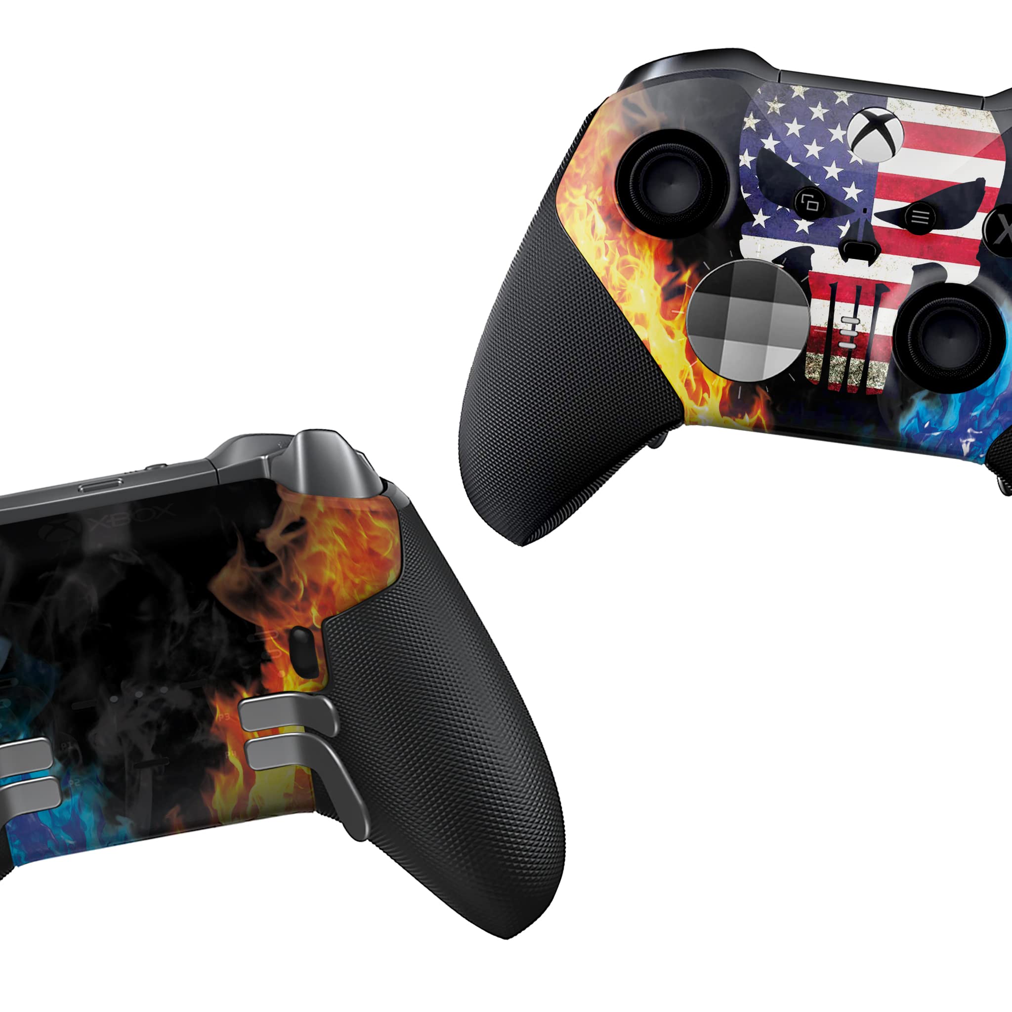 DreamController American Warrior X-box Elite Controller Series 2 Limited Edition Custom Elite Series 2 Controller for X-box One/Series X/S. with Advanced HydroDip Paint Technology(Not Just a Skin)