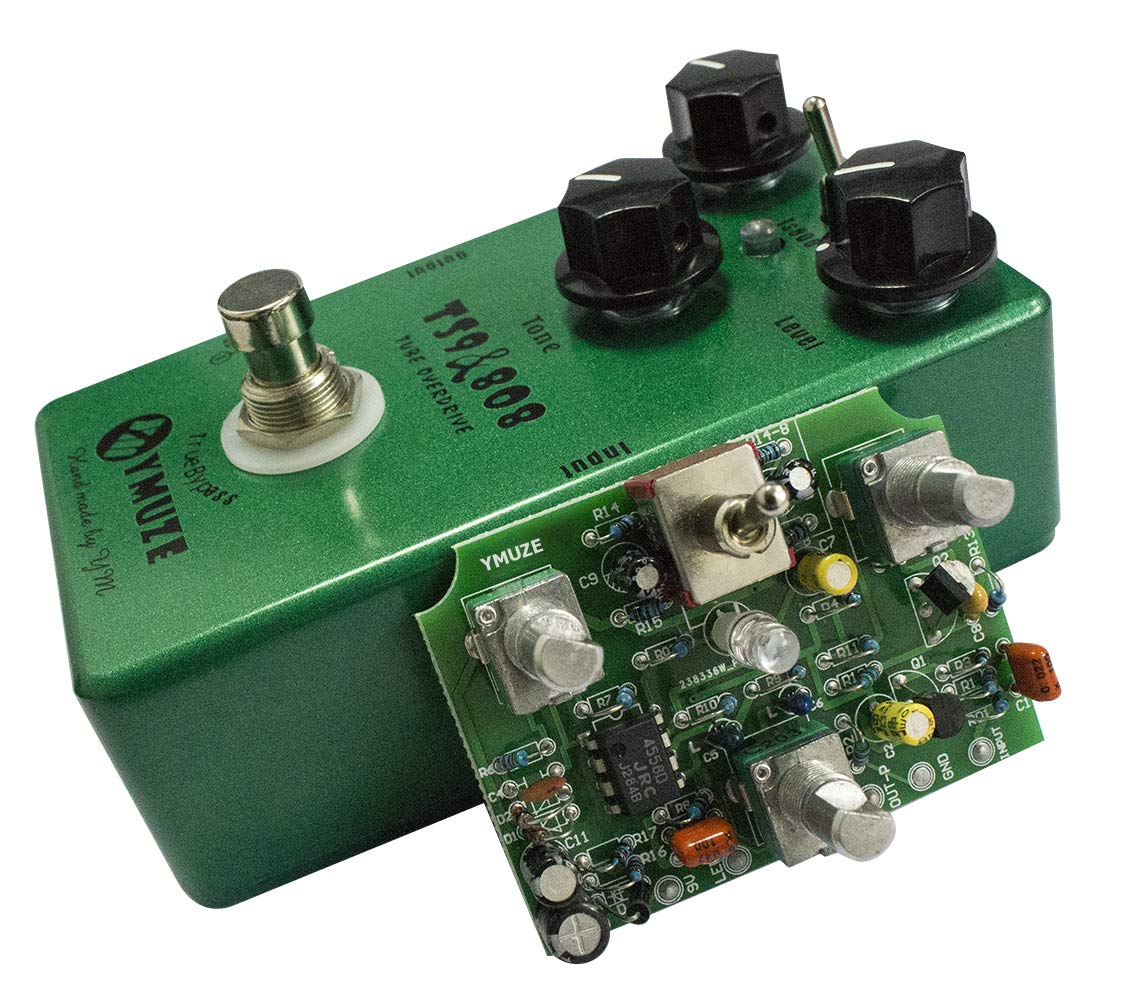 YMUZE Hand-made TS9 TS808 Tube Overdrive Guitar Effect Pedal True Bypass (YMUZE TS9)