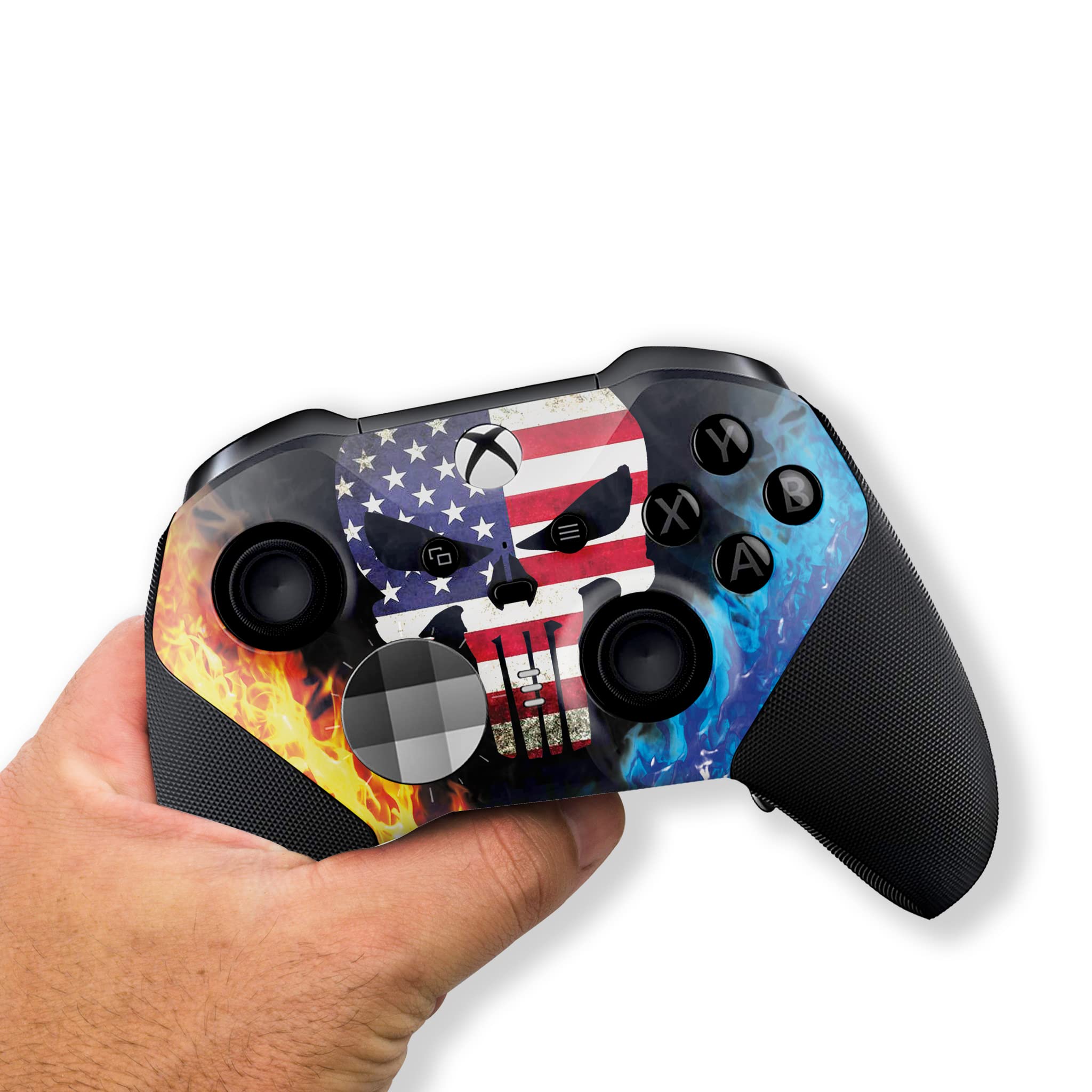 DreamController American Warrior X-box Elite Controller Series 2 Limited Edition Custom Elite Series 2 Controller for X-box One/Series X/S. with Advanced HydroDip Paint Technology(Not Just a Skin)