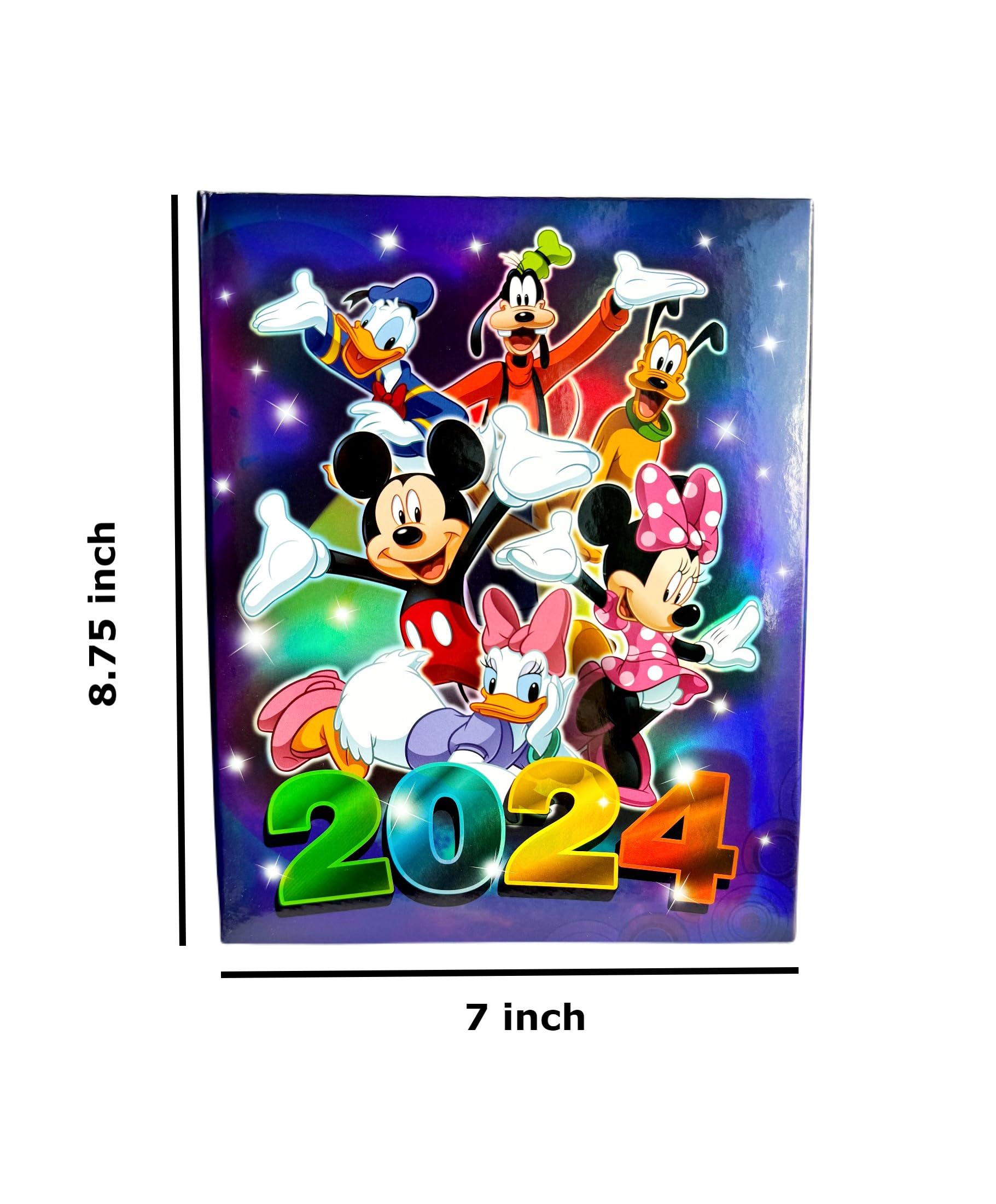 Mickey Mouse and Gang 2024 Photo Album 4"X 6" Holds 200 Photos.