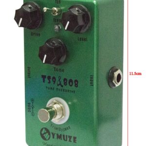 YMUZE Hand-made TS9 TS808 Tube Overdrive Guitar Effect Pedal True Bypass (YMUZE TS9)