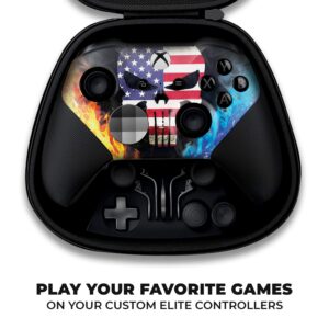 DreamController American Warrior X-box Elite Controller Series 2 Limited Edition Custom Elite Series 2 Controller for X-box One/Series X/S. with Advanced HydroDip Paint Technology(Not Just a Skin)