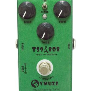 YMUZE Hand-made TS9 TS808 Tube Overdrive Guitar Effect Pedal True Bypass (YMUZE TS9)