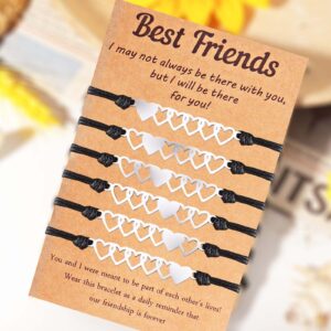 Best Friend Bracelets for 3/4/5/6 Bff Bracelets Friendship Bracelets Gifts for Women Teen Girls, Copper, other