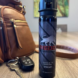 NW Self Defense Products Redd, Tactical OC/CS Pepper Spray - Flip Top Stream (4 oz)