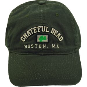 grateful dead men's standard liquid blue boston 91 baseball hat, green, one size