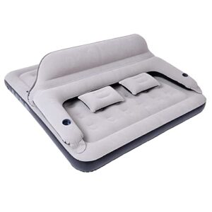 Tialoer King Size Inflatable Air Mattress Sofa Bed for Camping with Adjustable Back Sofa（No Air Pump）