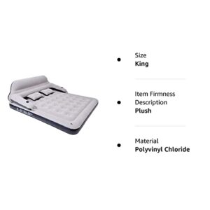 Tialoer King Size Inflatable Air Mattress Sofa Bed for Camping with Adjustable Back Sofa（No Air Pump）