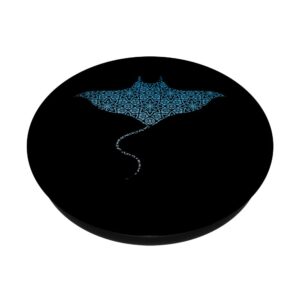 Aquarium Maori Polynesian Tattoo Manta Animal Manta Ray PopSockets Swappable PopGrip