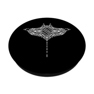 Ocean Animal Polynesian Tattoo Stingray Tribal Manta Ray PopSockets Swappable PopGrip