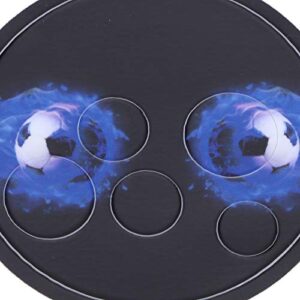 VR Glasses Protective Sticker, VR Headset Stickers Comfortable for Quest 2(Blue Flame Football)