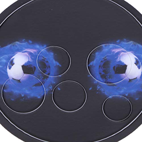 VR Glasses Protective Sticker, VR Headset Stickers Comfortable for Quest 2(Blue Flame Football)