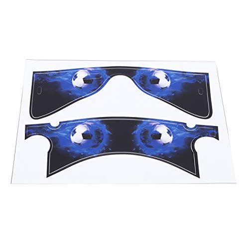 VR Glasses Protective Sticker, VR Headset Stickers Comfortable for Quest 2(Blue Flame Football)