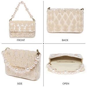 Aheli Clutch Purses Gift for Women Wedding Handmade Evening Handbags Party Bridal Clutch