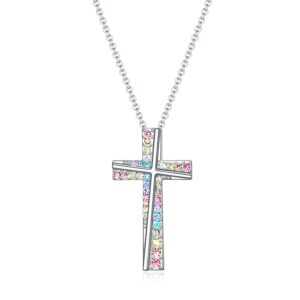 luomart cross necklace gifts for girls,women cross necklaces gifts religious pendant christian jewelry (cross gifts for girls)