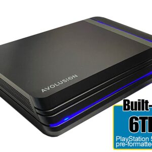 Avolusion PRO-X 6TB USB 3.0 External Gaming Hard Drive for PS5/PS4 Game Console - 2 Year Warranty