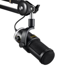 Deity VO-7U Boom Arm Kit USB Dynamic Podcast Microphone with RGB Lights for Game Podcast Stream YouTube (Black)