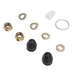 hub motor nuts kit, steel bike wheel axle nut m14 nuts washer kit with 14mm shaft for electric bikes scooters bike component bike axle nut