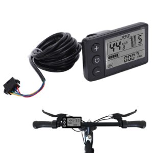 electric bike lcd display, s866 waterproof cycle bike computer 24v 36v 48v electric scooter control panel with plug for electric e-bike ebike lcd display ebike display