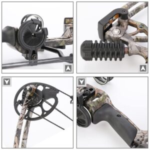 Lanneret Compound Bow and Archery Sets - Right Hand Archery Compound Bows 0 - 70 lbs Draw Weight Adjustable for Adults and Beginners，Hunting Bow Kit for Beginner Camouflage