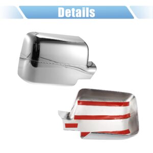 X AUTOHAUX Pair Car Exterior Chrome Plated Power Full Mirror Cover Cap for Ford F150 2004 2005 2006 2007 2008