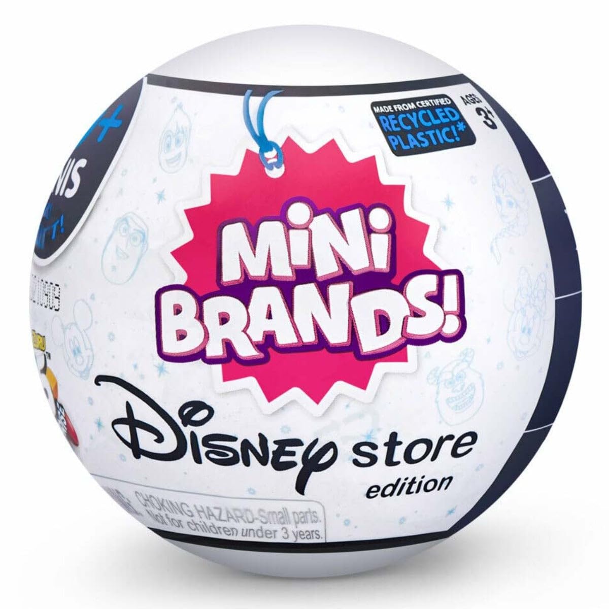 5 Surprise Mini Brands Disney Store Exclusive Series 1 Capsule Collectibles (3 Capsules)