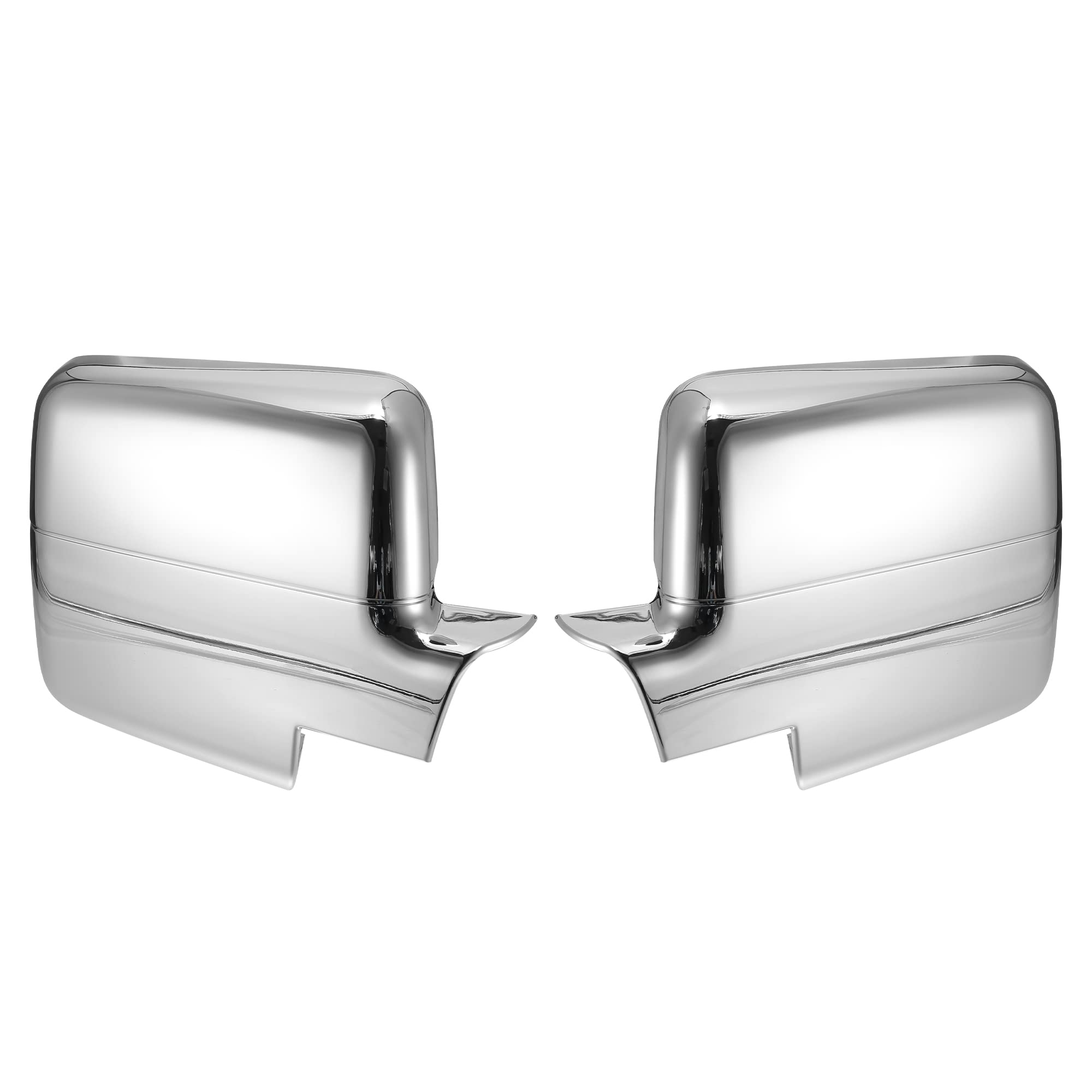 X AUTOHAUX Pair Car Exterior Chrome Plated Power Full Mirror Cover Cap for Ford F150 2004 2005 2006 2007 2008