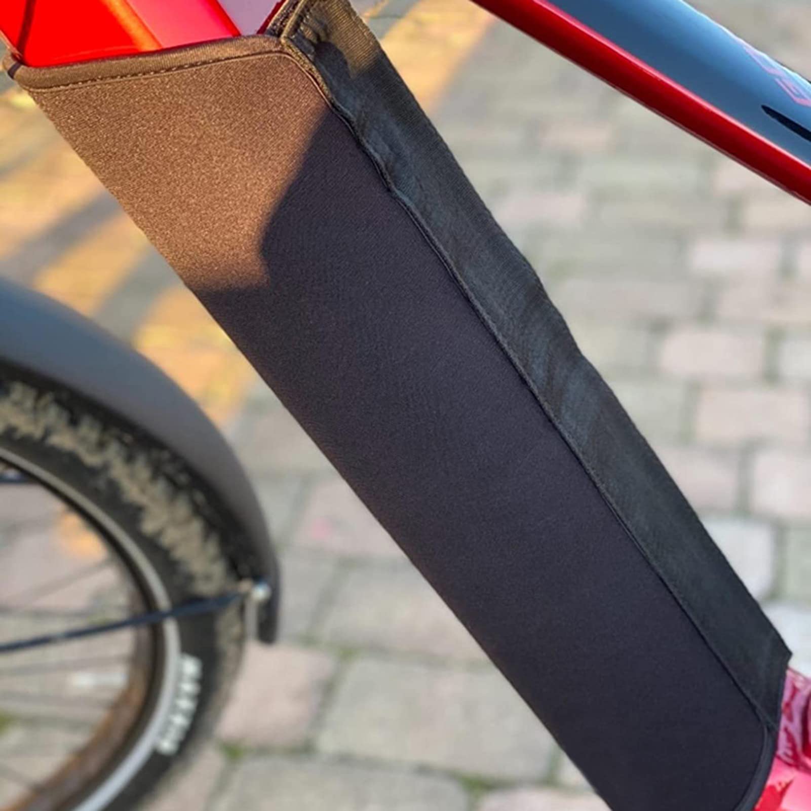 E-Bike Battery Protective Case Ebike Battery Cover Water-Proof Dustproofs Wear Resistants Bike Frame Bag Battery Bag Battery Thermal Cover in The Down Tube, E-Bike Battery Protective Case Black