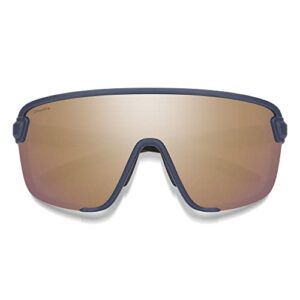 SMITH Bobcat Sport & Performance Sunglasses - Matte French Navy Frame | ChromaPop Rose Gold Mirror Lens