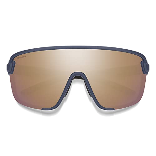 SMITH Bobcat Sport & Performance Sunglasses - Matte French Navy Frame | ChromaPop Rose Gold Mirror Lens