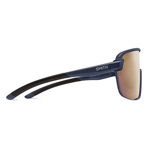 SMITH Bobcat Sport & Performance Sunglasses - Matte French Navy Frame | ChromaPop Rose Gold Mirror Lens