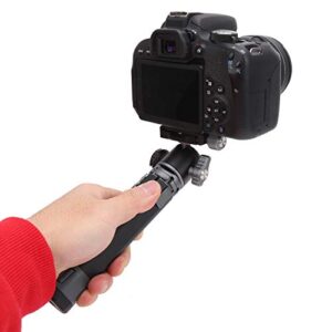 Mini Camera Tripod,Portable Small Camera Tripod Handheld Stand Dual Purpose Tripod with Two Section Stretch Rod Design,for Action Camera Vlog(MT-24)