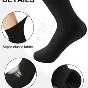 Tarpop 100 Pairs Mens Socks Bulk Moisture Wicking Socks Casual Sports Ankle Socks Bulk for Homeless Unisex Adult Men Women (Black)