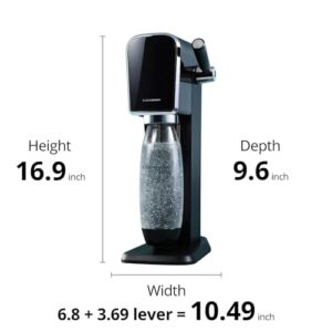 SodaStream Art Sparkling Water Maker (White) with CO2 and DWS Bottle