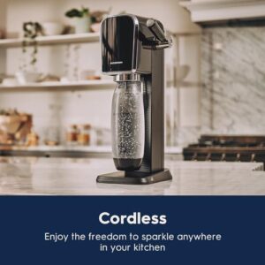 SodaStream Art Sparkling Water Maker (White) with CO2 and DWS Bottle