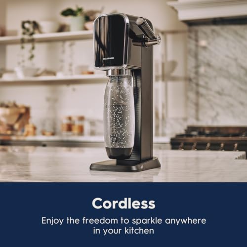 SodaStream Art Sparkling Water Maker (White) with CO2 and DWS Bottle