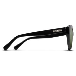 Suncloud Cityscape Polarized Sunglasses, Black/Polarized Gray Green, One Size