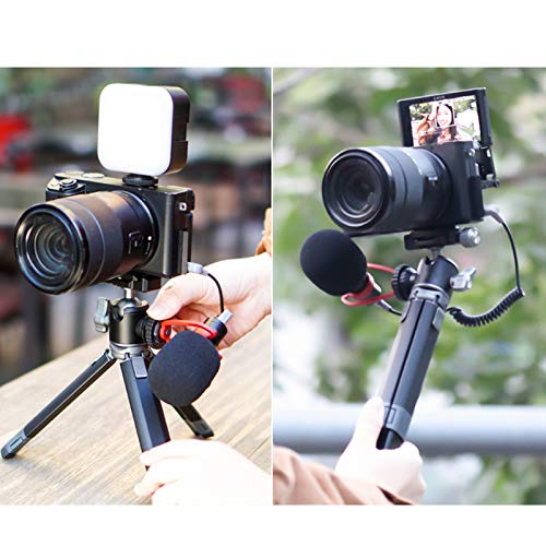 Mini Camera Tripod,Portable Small Camera Tripod Handheld Stand Dual Purpose Tripod with Two Section Stretch Rod Design,for Action Camera Vlog(MT-24)