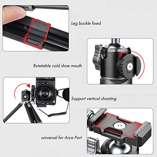 Mini Camera Tripod,Portable Small Camera Tripod Handheld Stand Dual Purpose Tripod with Two Section Stretch Rod Design,for Action Camera Vlog(MT-24)