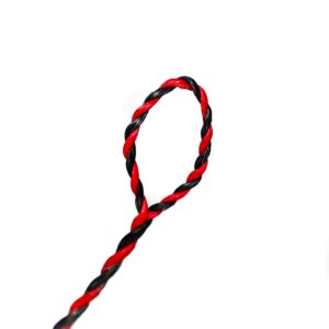 shatterproof archery d-97 recurve bowstring (red/black, 57" actual bowstring length)