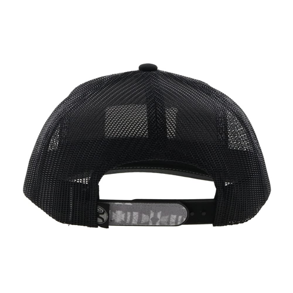 HOOEY Doc Adjustable Mesh Back Trucker Hat with Logo Patch (Grey/Black)