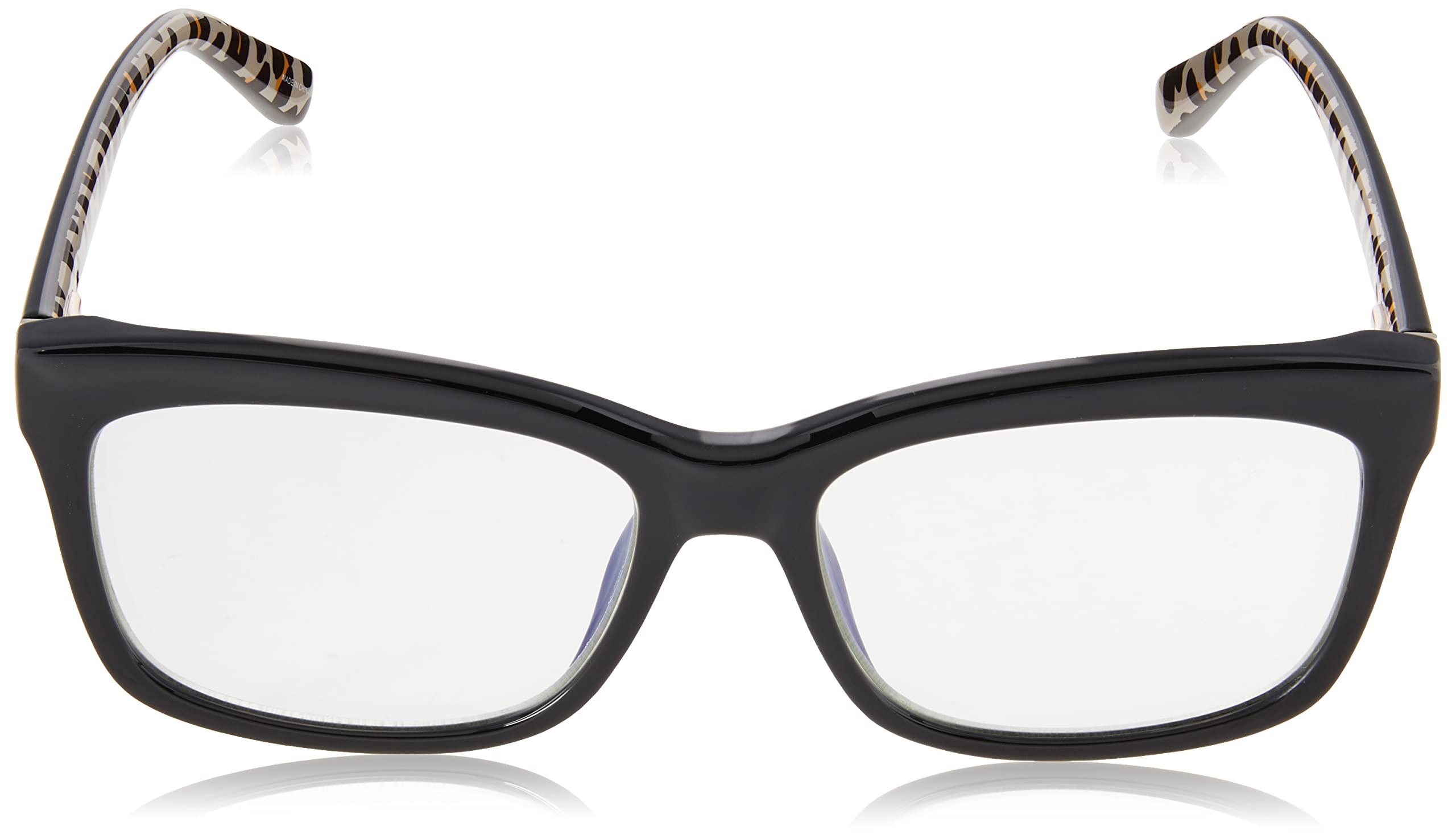 Kate Spade New York womens Kate Spade Female Optical Style Dollie Reading Glasses, Black Leopard/Demo Lens, 53mm 15mm US