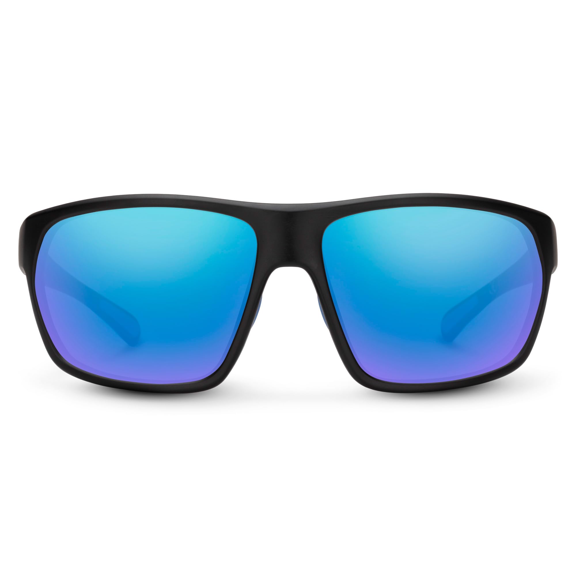 Suncloud Boone Polarized Sunglasses, Matte Black/Polarized Blue Mirror,One Size