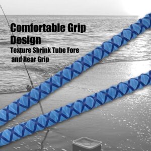 Fiblink Surf Spinning Fishing Rod Carbon Travel Surf Rod 3 Piece Saltwater Spinning Fishing Rod 12'