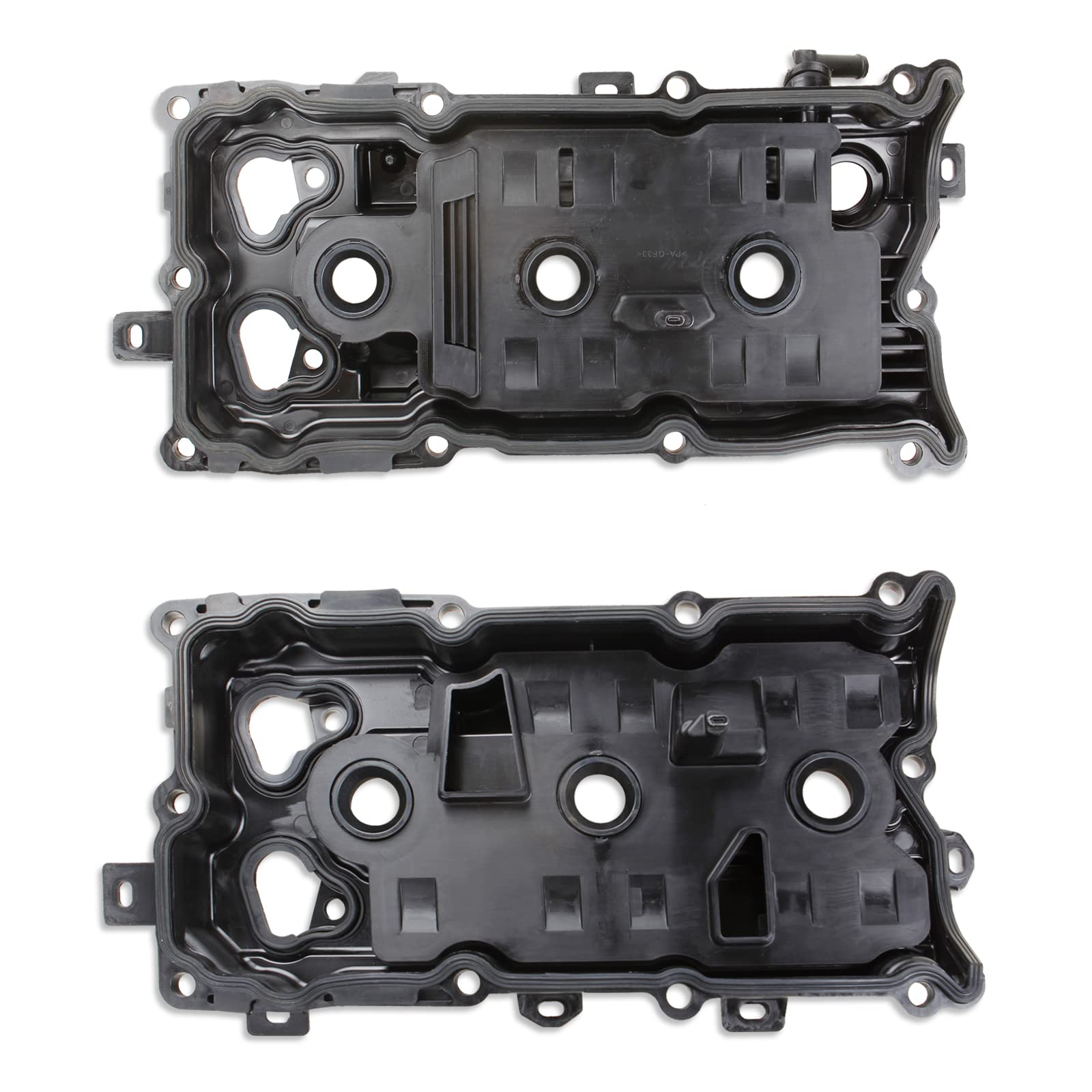 MITZOEN Valve Covers with Gasket & Bolts Compatible with 2014-2018 Nissan Altima 2009-2020 Nissan Maxima Pathfinder Murano Infiniti QX60 V6 3.5L Replace # 13264-9N00A 13264-9N00B