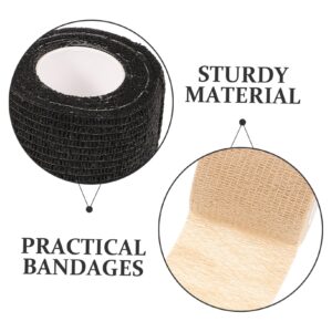 Healifty 3pcs Adhesive Tape Sports Protector Band Vet Wrap Grip Cover Sports Wrap Tape - Proof Sports Tapes Sports Wrist Tape Camo Tape Bandages Medical Kit Non-Woven Fabric Telescopic