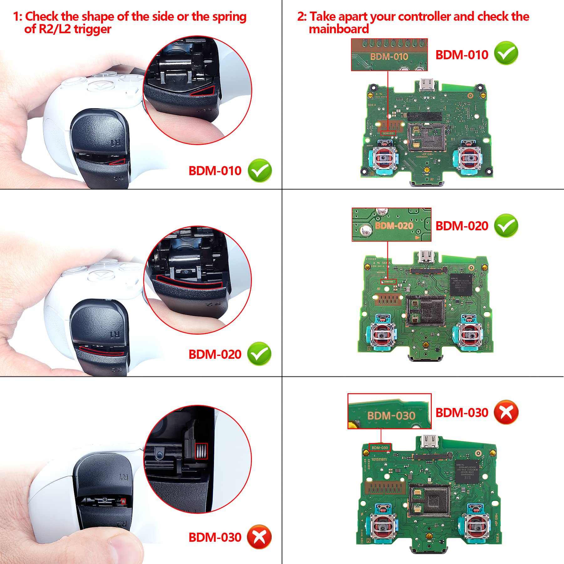 eXtremeRate Replacement D-pad R1 L1 R2 L2 Triggers Share Options Face Buttons, Chameleon Purple Blue Full Set Buttons Compatible with ps5 Controller BDM-010 & BDM-020