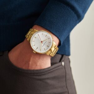 Ted Baker Cosmop Gold Tone Stainless Steel Bracelet Watch (Model: BKPCSF1149I)